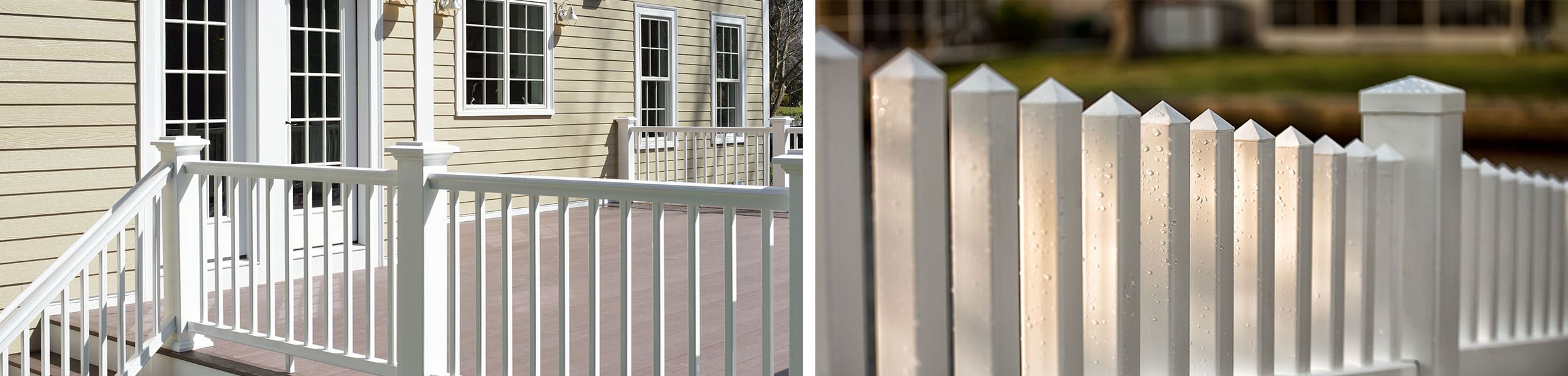 The AuroraShield™ line of PVC/Acrylic alloy capstocks are highly-weatherable, pelletized compounds designed for exterior applications such as fencing, siding, deck and rail, arbors/pergolas, windows and doors.